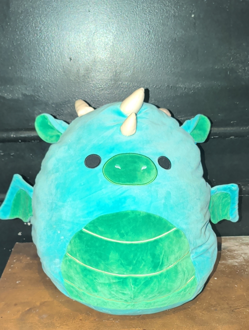 Plush Blue-Green Dragon Decorative Pillow - Brand Unspecified
